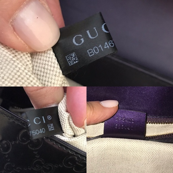 Gucci handbag Guccissima large Emily. Rare color. - Picture 8 of 8